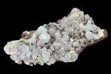 Lustrous Hemimorphite Crystal Cluster with Mimetite - Congo #148443-1